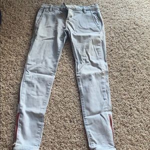 Light wash jeans